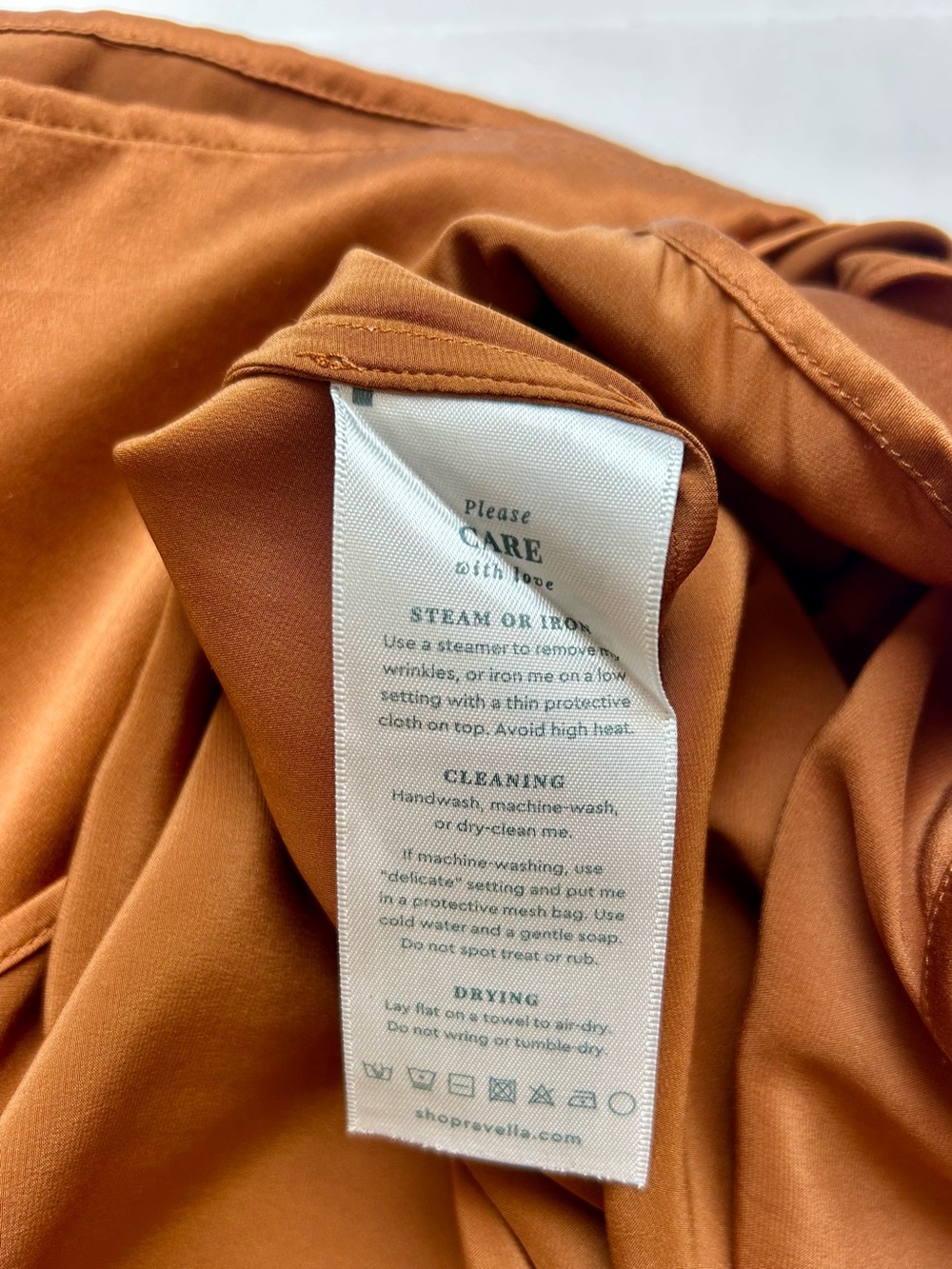 Ravella Fiora Silk Tank Sleeveless Blouse Copper Brown Size L / XL - Picture 8 of 8